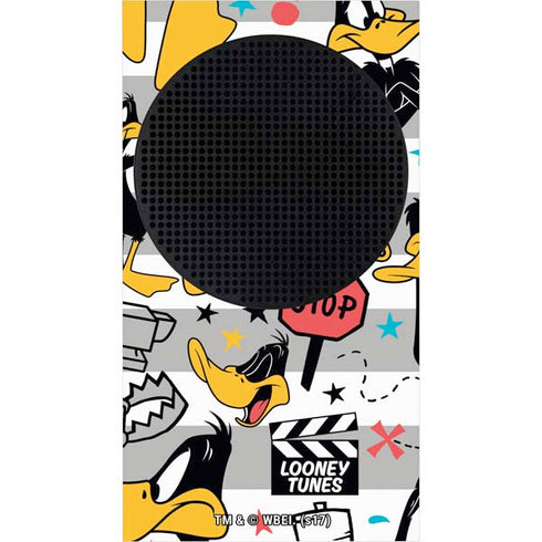 Looney Tunes Daffy Duck Striped Patches Xbox Series S Console Skin